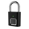 USB Rechargeable Smart Fingerprint Padlock Mini Security For Locker Bag Suitcase