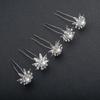 12pcs Delicate Fashion Bridal Headpiece U-Shaped Pin Pearl Flower Hairpin Women Hair Fork Coiled Hair Accessory Hairpin