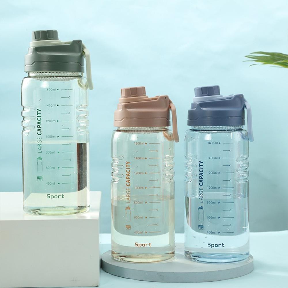 1.5L Clear Drink Bottle Leakproof Travel Kettle New Sports Water Bottle