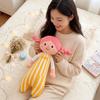 6090Cm Colorful Hair Female Plush Humanoid Pillow Stuffed Stripe Sleeping Bolster Companion Present