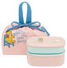 Skater 3-Piece Storage Container Set (280ml, 400ml) with Drawstring Bag, Disney Winnie the Pooh Costume, KSLGD2