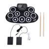 9 Pads Electronic Drum Set Rechargeable Built In Speaker Portable Foldable Electronic Practice Drum