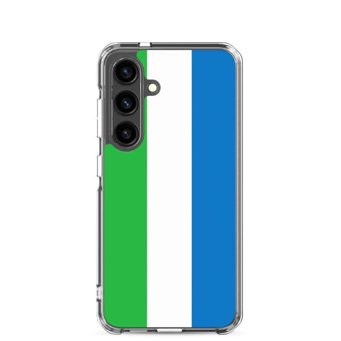 Coque Téléphone - Samsung - Galaxy S24 - Drapeau Sierra Leone - Souple - Multicolore