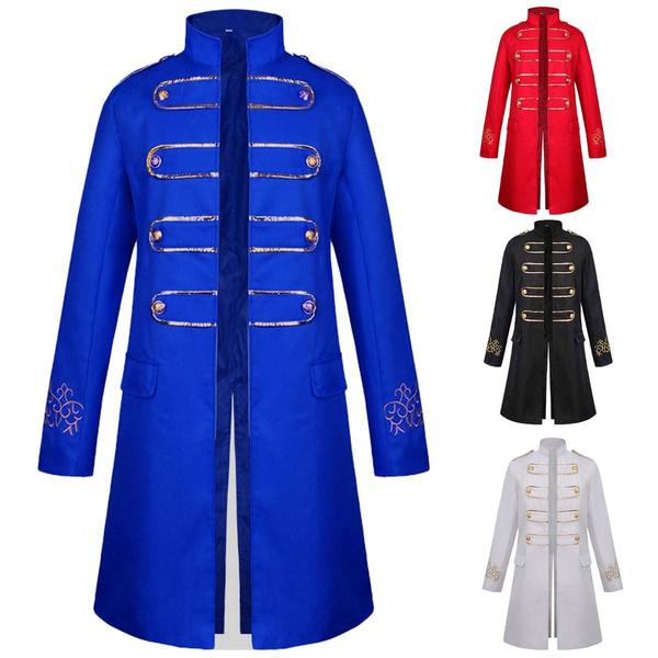 Мужской стимпанк винтажный средневековый фрак пиджак ренессанс ретро готический викторианский сюртук униформа Хэллоуин косплей костюм