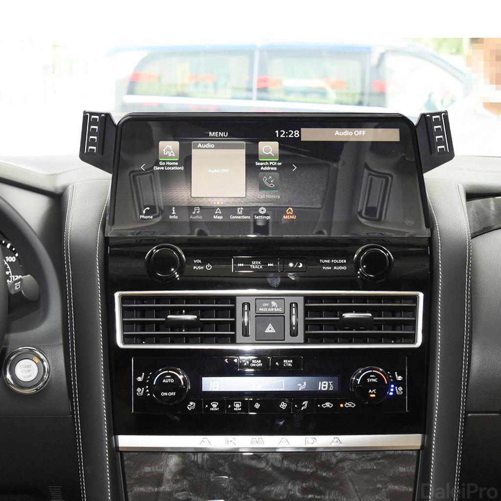 For Nissan Patrol Armada 2021-2024 Car Phone Holder Screen Fixed Clip Wireless Charger Custom-fit Phone Screen Base Accessories