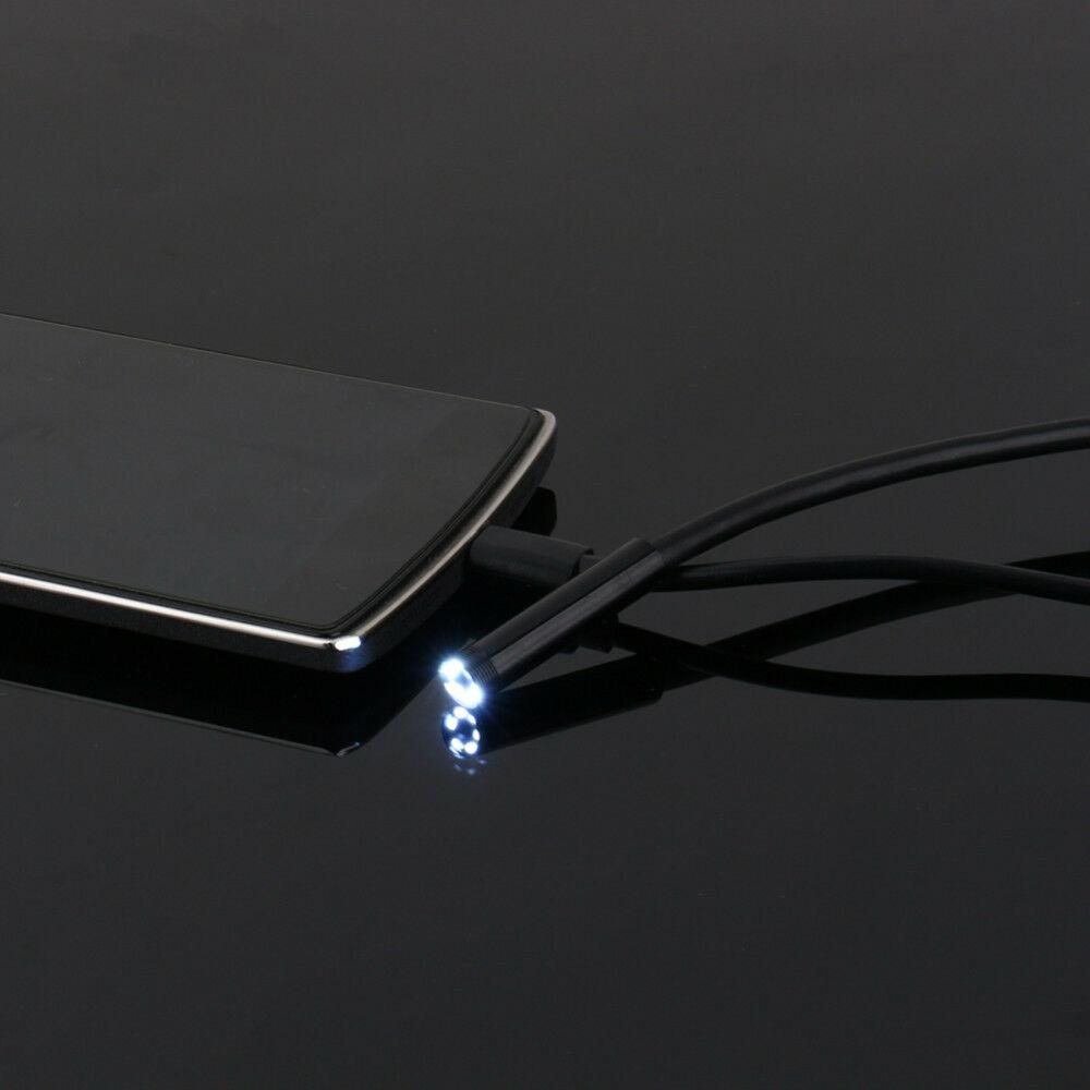 OTG 7мм USB Эндоскоп Инспекционная Камера Бороскоп Водонепроницаемый 6 Светодиодов Для Android