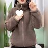 Зимняя куртка из бархатного флиса - Уменьшающая возраст, теплая, свободного кроя, для женщин 20-60 лет