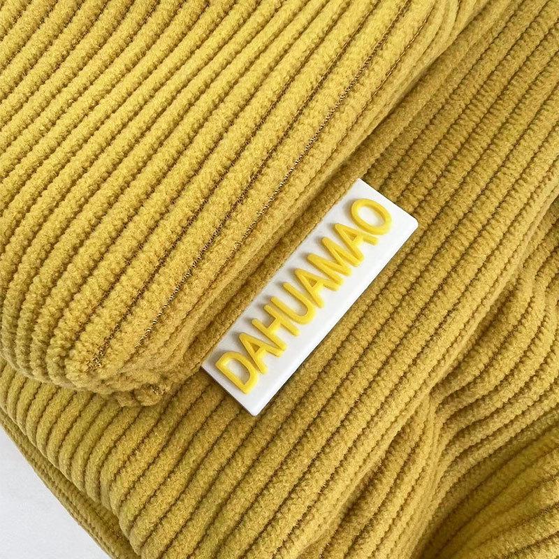 Женский вельветовый рюкзак Зима 2024 - Японский повседневный, Универсальный, Стиль мягкой девушки для путешествий и шопинга