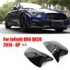 1 Pair Car Mirror Caps Covers Car Exterior Accesories Door Rearview Mirror Covers Vehicle Styling for Infiniti Q50 Q60 Q70
