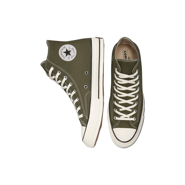 Converse Chuck 70 High Utility Green Unisex Sneakers Egret Black A00754C