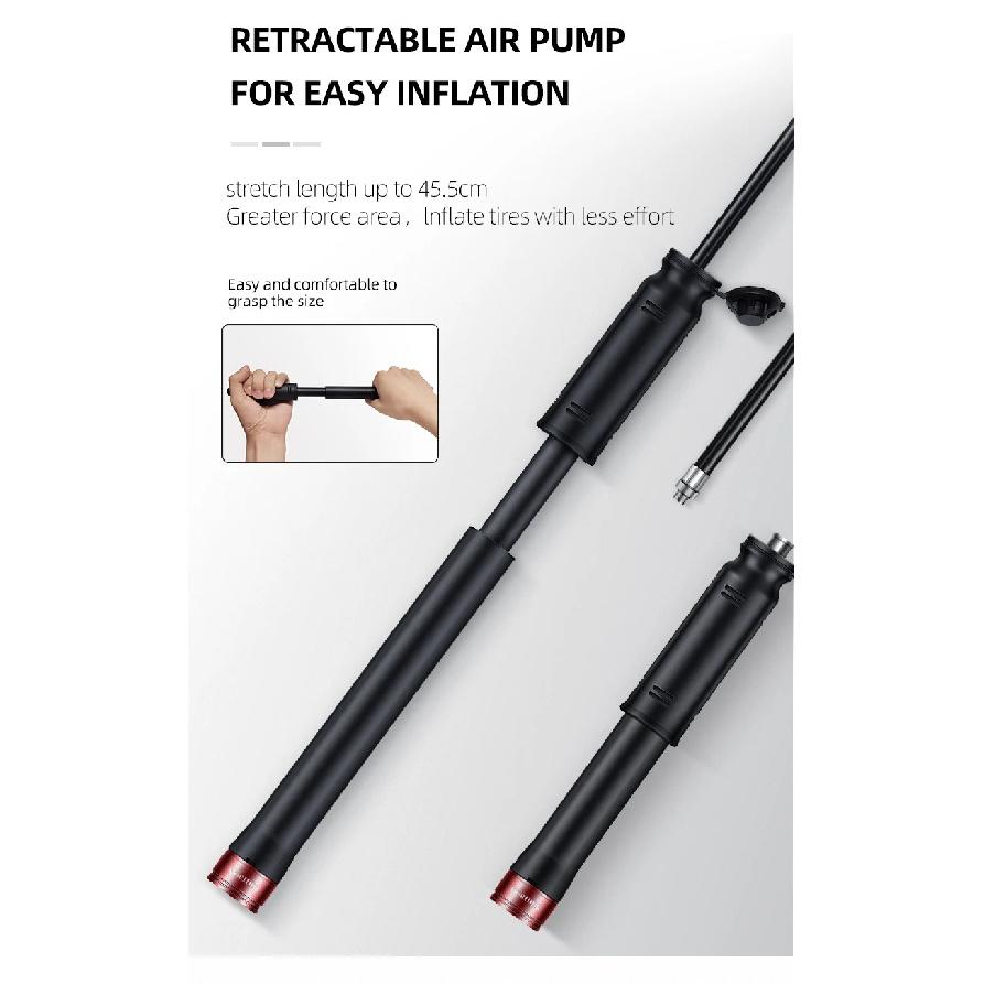 Bicycle Pump Portable Mini Bicycle Pump Cycling Hand Air Pump Ball Tire Inflator Schrader Presta Valve MTB Road Bike Accessories