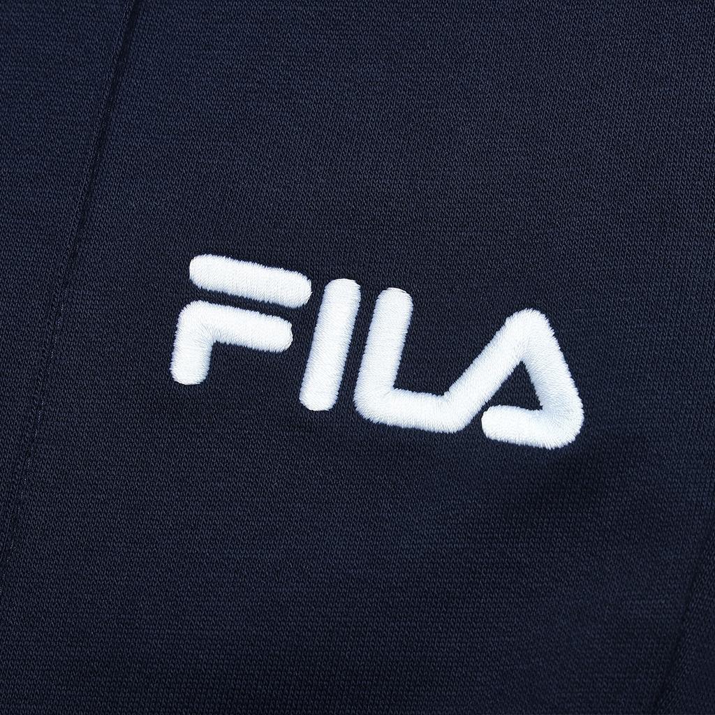 Fila Color Block Letter Print Vintage Flared Casual Knit Sports Pants Women Bottoms Deep-Navy F11W419604F-NV