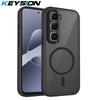 KEYSION Магнитный чехол для телефона для Infinix Hot 60i 4G TPU+PC Матовый полупрозрачный ударопрочный чехол для Infinix Hot 60 Pro+ 60 5G