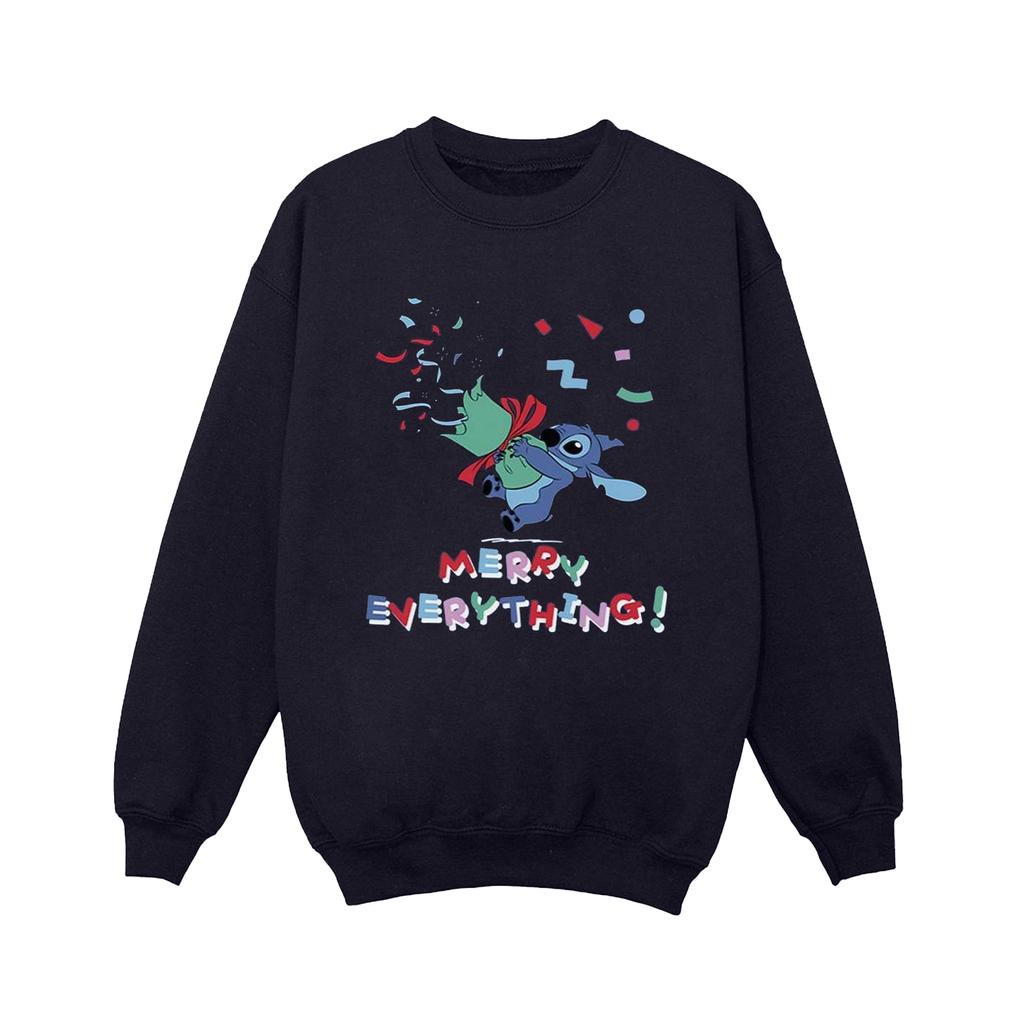 Disney Womens/Ladies Lilo And Stitch Stitch Merry Everything Sweatshirt