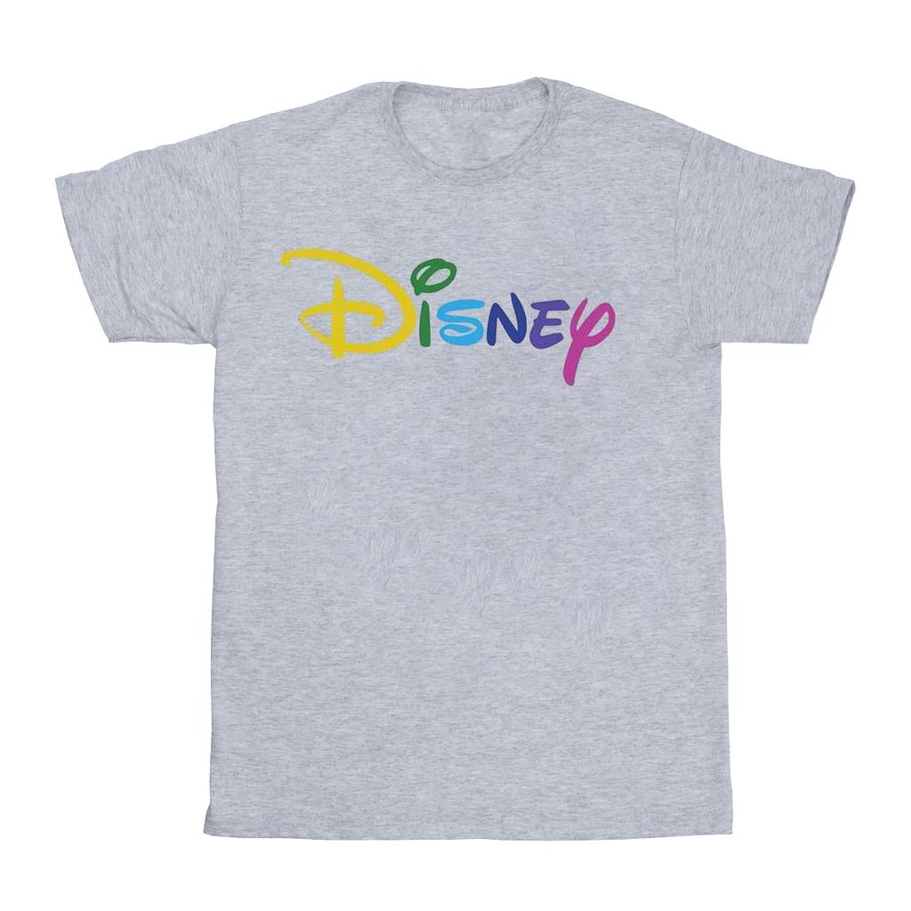 Disney Womens/Ladies Colour Logo Cotton Boyfriend T-Shirt