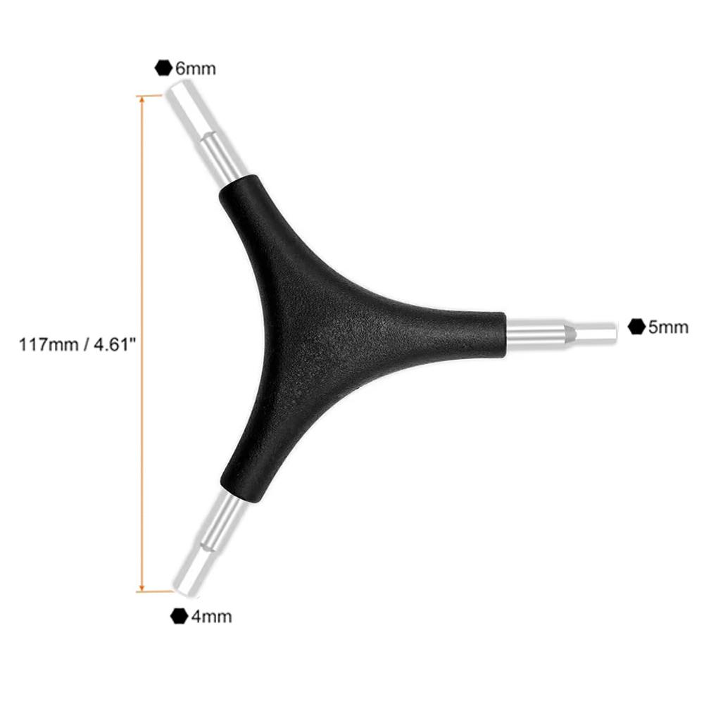 Набор Y-образных трехсторонних гаечных ключей 4/5/6 мм, Монтажка для велосипедных шин, Y-образный внутренний ключ с хромированным покрытием, Портативный велосипедный динамометрический ключ 8/9/10 мм