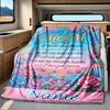 Thank You Mom Appreciation Card Customize Your Name Blanket Soft Warm Cozy Versatile For Sofa Couch Office Bed Picnics Ideal For All Seasons Warmthful