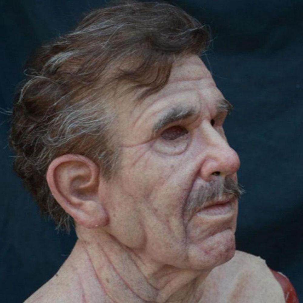 Покрытие для лица, маска для глаз, костюм, реквизит для косплея, маскарадная маска, украшение на Хэллоуин, маска старика