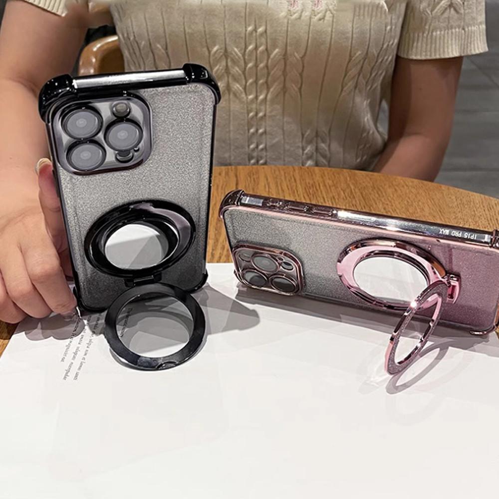 Блестящий противоударный силиконовый чехол для Xiaomi Poco X7 X6 Pro M6 F7 F6 F4 X5 X3 NFC POCO C65 C75 Зеркальный магнитный держатель-подставка Чехол