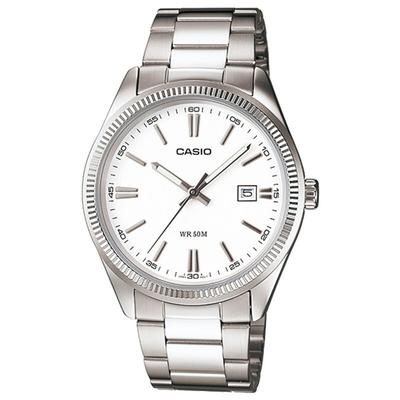 Классические серебристые часы MTP1302D-7A1
