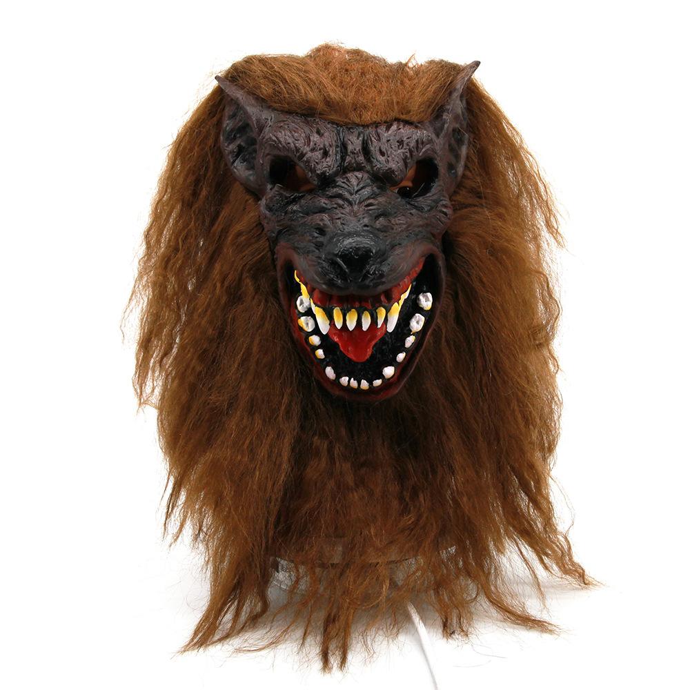 Halloween Werewolf Mask Cosplay Masquerade Props Wolf Head Mask - Scary Animal Latex Mask