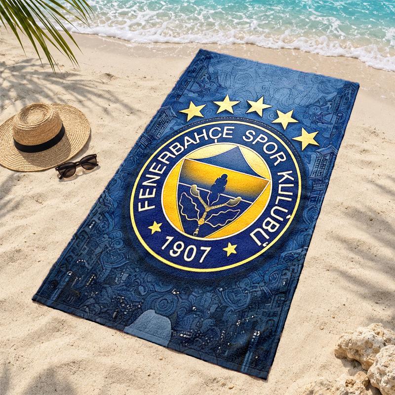 Fenerbahce Microfiber Beach Towel Quick Dry Sand Free Lightweight Beach Towels for Travel Swimming Camping