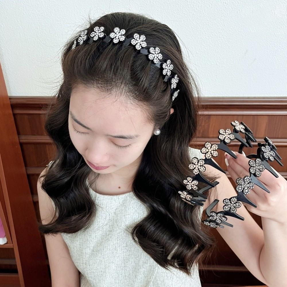 Butterfly Embellishments Non‑Slip Wave Teeth Headband Elegant Hair Hoop Casual