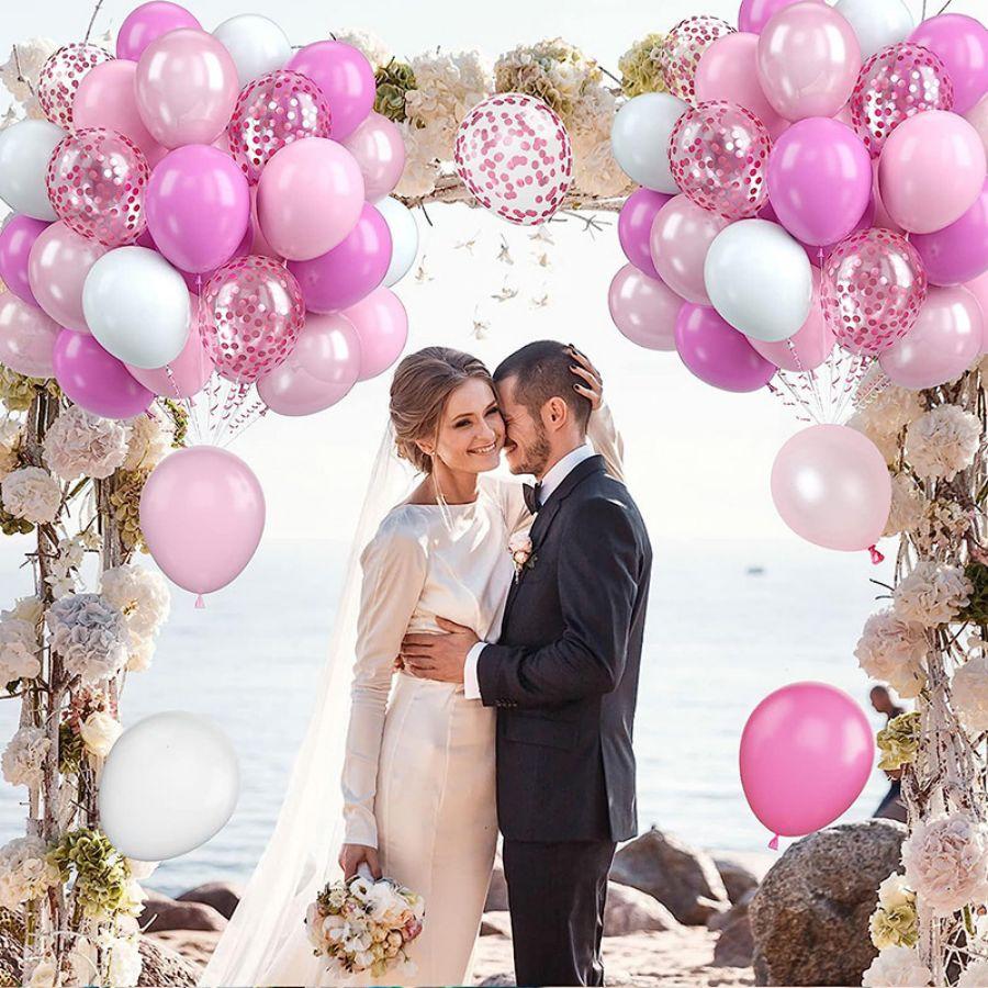 Воздушные шары Свадебные принадлежности для вечеринок Baby Shower День святого Валентина День рождения Розовый С юбилеем Украшения для девочек Латекс День ребенка