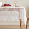 Lace Table Cloth Rectangle Outdoor Party Table White Table Cover Tablecloth for Table Farmhouse Kitchen Coffee Table Cover Cloth Round Table Cloths