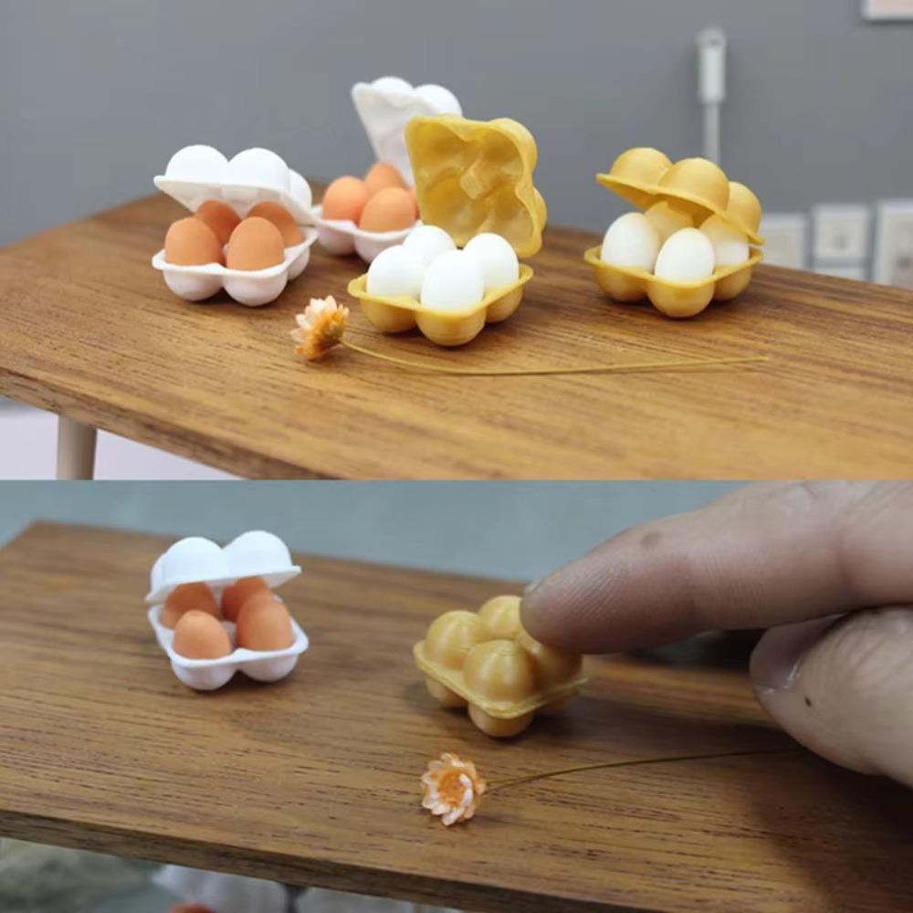 Dollhouse Kitchen Play House Egg Tray 1:12 Dollhouse Simulation Scene Accessories