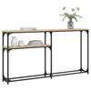 VidaXL Table console chêne sonoma 145x22,5x75 cm bois d'ingénierie 834096
