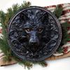 Деревянный настенный знак «Голова волка», высококачественная печать HD, предварительно просверленный, устойчивый к погодным условиям, настенное искусство, домашний декор, для двери, стены, дома, комнаты