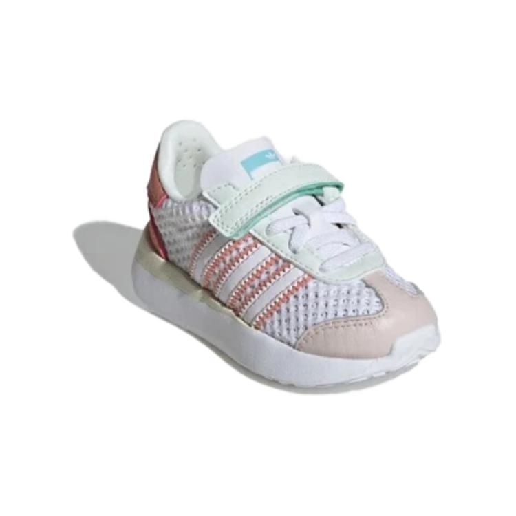 Adidas Originals COUNTRY XLG Comfortable Breathable Low top Toddler Shoes White Brown Purple Baby JH6368