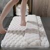 Bathroom Floor Mat Quick Absorbent Quick-Drying Anti-Slip Bottom Fluffy Microfiber Rug Entry