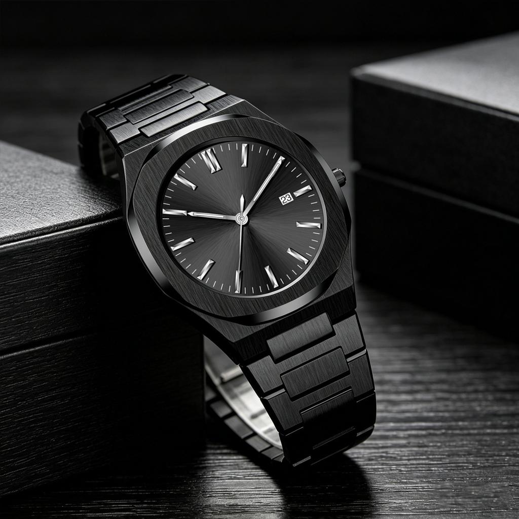 1pc Men's Quartz Watch, with Circular Date Display, Fashionable Wristwatch, Suitable for Daily Wear and as a Gift for Father's D