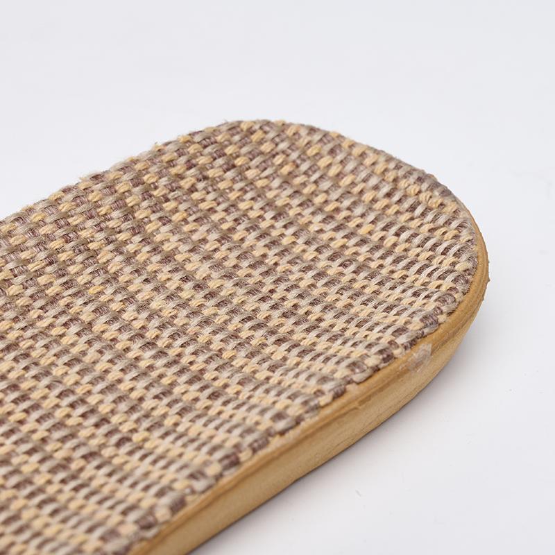 Простые туфли на льняной подошве, повседневные туфли без шнуровки с открытым носком, удобные домашние тапочки