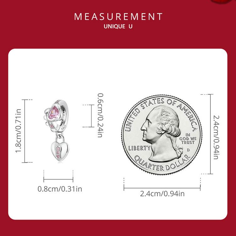 BAMOER Стерлингового Серебра 925 пробы Любовь Замок Подвески для Женщин Оригинальный Браслет Изящные Ювелирные Изделия Подарок на День Святого Валентина