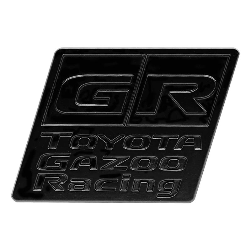 GR Logo 3D Metal Car Emblem Stickers TUJAE4T Decor Rear Tail Body Decals For Toyota Corolla Yaris Aygo Prius MGJCR RAV4 Crown CHR Camry Auris