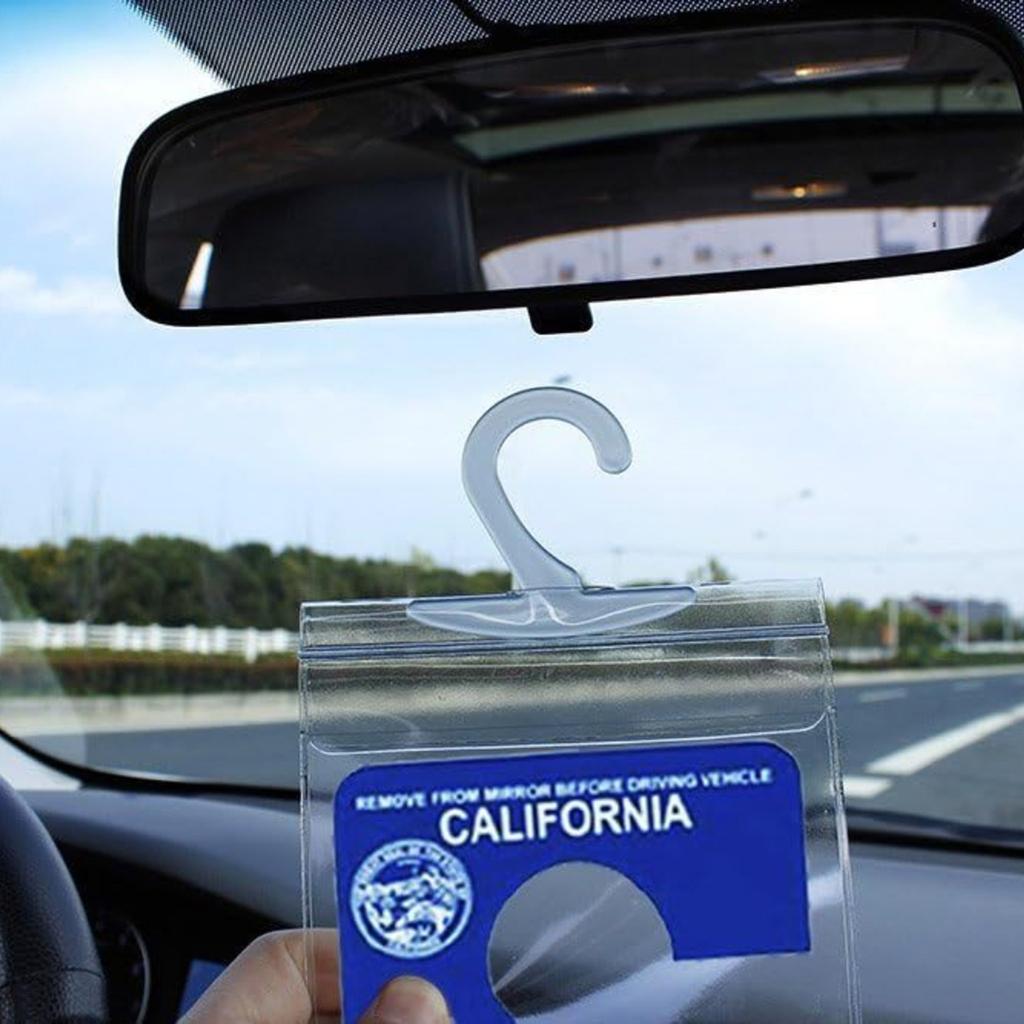 Disabled Parking Card Holder, Clear Disabled Permit Holder With Large Hook (Certification Card Not Included)