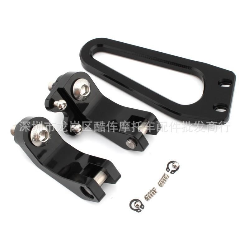 Rear Footrest Bracket BMW R18 Classic Motorcycle Customization Black Steel Mount