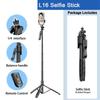 Беспроводная палка для селфи 1750 мм, складная подставка-штатив со светодиодной подсветкой для смартфонов, балансирующая устойчивая съемка в реальном времени