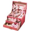 Toy Jewelry Box Set, DIY Accessories, Dress-Up Play, 62-Piece Storage Box Set