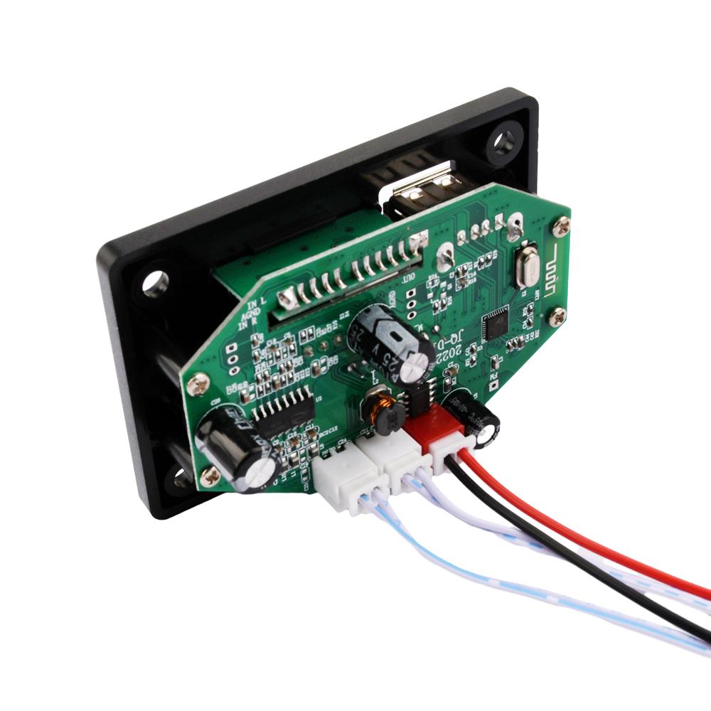 Bluetooth 5.0 MP3 Декодер Плата 2*40Вт Усилитель Аудио Плеер 12В DIY MP3 Плеер Автомобильный FM Радио Модуль TF USB Микрофон Запись Звонка