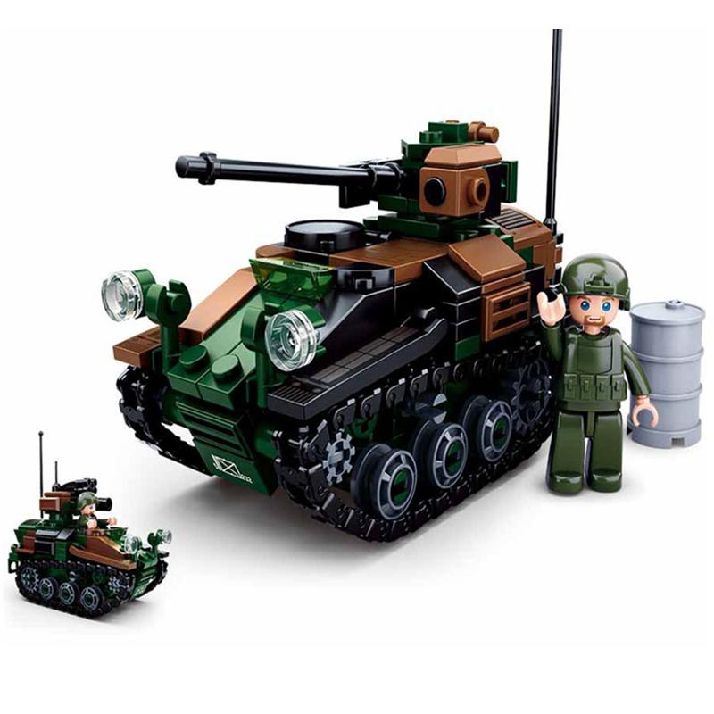 Немецкая бронированная машина Weasel времен Второй мировой войны, наборы кубиков, классические модели оружия, детские игрушки, совместимые с основными брендами