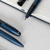 Sheaffer Icon Metallic Blue Ballpoint Pen with Glossy Black PVD E2911051 Applied,