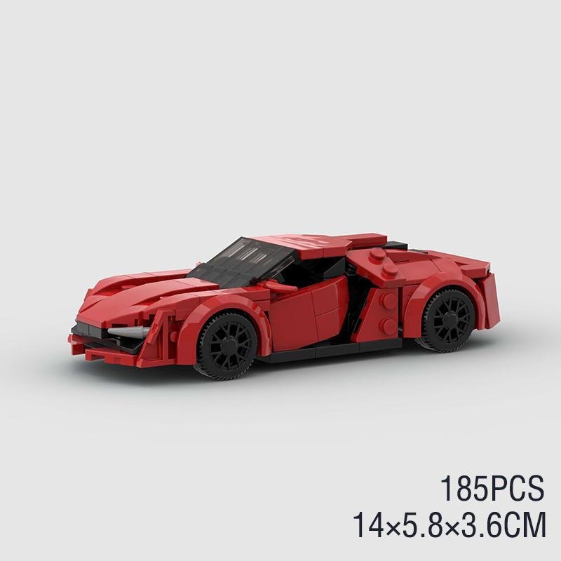 MOC Racing Sports Car Vehicle City Speed Champion Racer Technique Building Blocks Brick Set Supercar Kids Toys Boys Gifts NSX