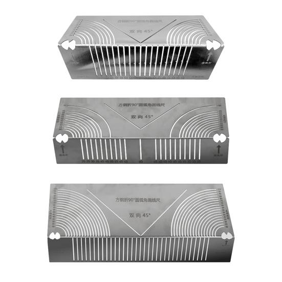 Инструмент для маркировки угловой дуги, инструмент для гибки и сварки квадратных стальных труб под углом 90 градусов, регулируемый линейный дуговой скрайбер для металлообработки