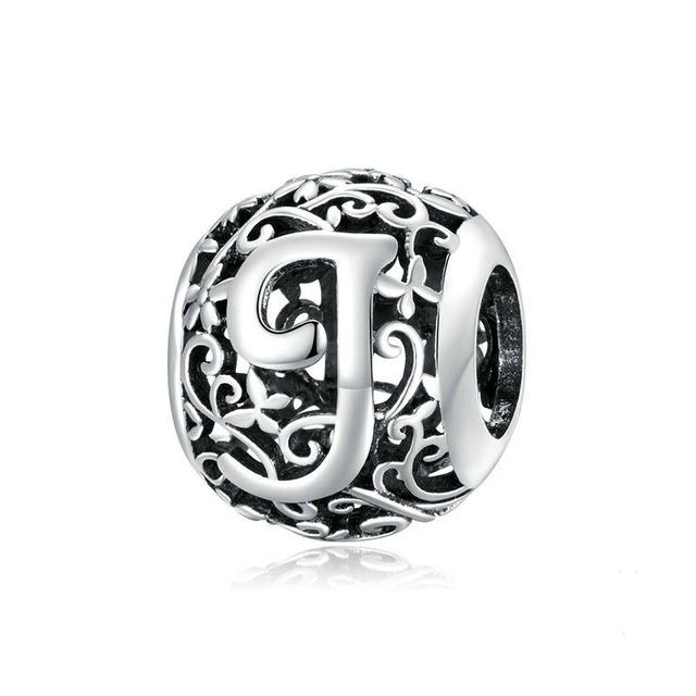 2022 New Initial Letter A To Z Diy Fine Beads Fit Original Charms Silver 925 Bracelet Jewelry