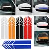 Car Rearview Mirror Sticker Striped Car Decal Sticker Rearview Mirror Matching Sticker
