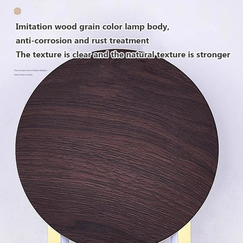 Nordic Modern LED настенный светильник с золотым кольцом и декором под дерево, настенная лампа для гостиной, кухни, прихожей, спальни, внутреннее освещение